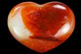 Colorful Carnelian Agate Heart #125782-1